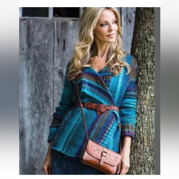 Patricia Nash Tori Crossbody Tooled Brown Leather Small See Photos For Size - Picture 2 of 15